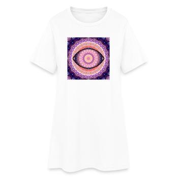 Œil de la Vérité - Robe T-shirt Femme - blanc - Devant