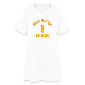 EINE STANGE GLÜCK! KÖLSCH BIER KARNEVAL KÖLN RHEIN - Frauen T-Shirt-Kleid - Weiß - Vorne