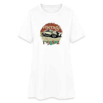 44th Birthday - Classic - Vintage since 02/1982 - Women’s T-Shirt Dress - white - Front