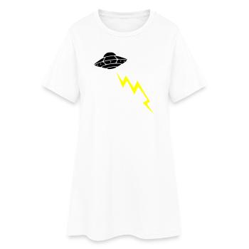 Invasion d’OVNIs, attaque éclair Vector extraterrestre - Robe T-shirt Femme - blanc - Devant