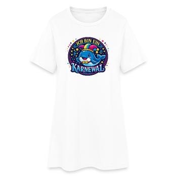 Jeu de mots de Carnaval Jecke Cadeau drôle 5e année - Robe T-shirt Femme - blanc - Devant