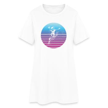 Tolles Handball Geschenk für Handball fuer Frauen - Frauen T-Shirt-Kleid - Weiß - Vorne