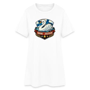 Suomi – Joutsen - Robe T-shirt Femme - blanc - Devant