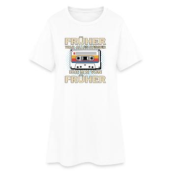 Tout était mieux avant - je viens d’avant - Robe T-shirt Femme - blanc - Devant