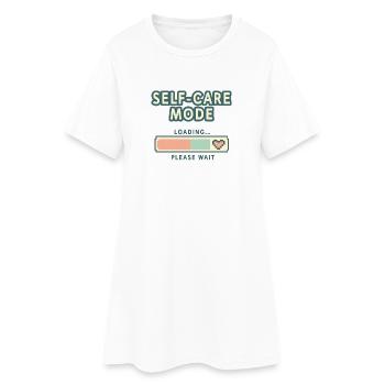 Self-Care Mode Loading - Retro Pixel Edition - Frauen T-Shirt-Kleid - Weiß - Vorne