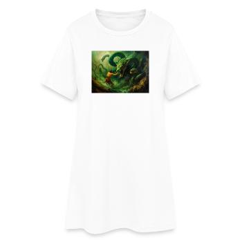 Héraclès combat l’Hydre de Lerne - Robe T-shirt Femme - blanc - Devant