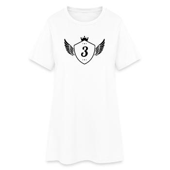 3 Coat of arms - Women’s T-Shirt Dress - white - Front