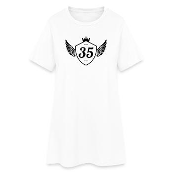 35 Armoiries - Robe T-shirt Femme - blanc - Devant