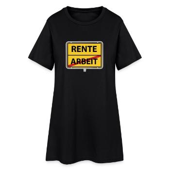 Panneau du lieu de travail de pension - Robe T-shirt Femme - noir - Devant