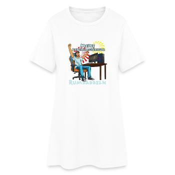 Rumdaddeln: Gaming-Lieblingsbeschäftigung - Frauen T-Shirt-Kleid - Weiß - Vorne
