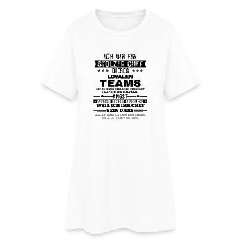 Fier patron d’une équipe loyale - Robe T-shirt Femme - blanc - Devant