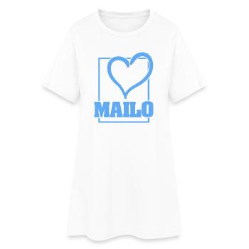Bachelor Mailo - Robe T-shirt Femme - blanc - Devant