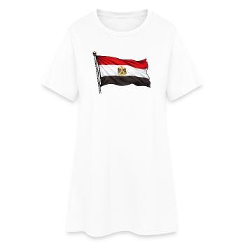 Drapeau égyptien - Robe T-shirt Femme - blanc - Devant