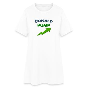 Donald PUMP  - Robe T-shirt Femme - blanc - Devant