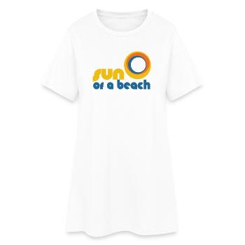 Sun of a Beach - Women’s T-Shirt Dress - white - Front