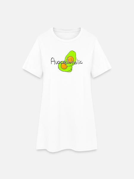 Avocat accro à l’avocat - Robe T-shirt Femme - blanc