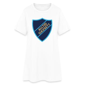 Toujours quel que soit le design du bouclier - Robe T-shirt Femme - blanc - Devant