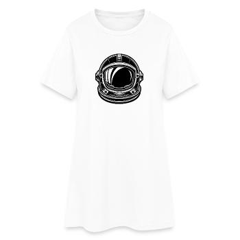 Casque d’astronaute - Robe T-shirt Femme - blanc - Devant