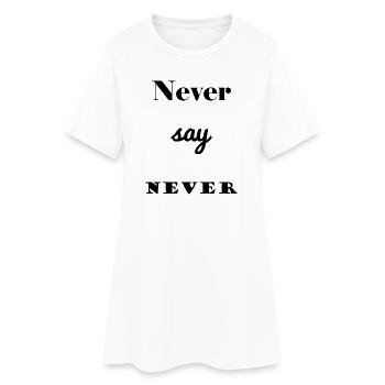 MESSAGE. CITATIONS. CITATIONS. HUMOUR. DRÔLE. PAPA - Robe T-shirt Femme - blanc - Devant