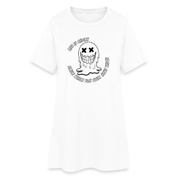Life & Teeth.TR - Women’s T-Shirt Dress - white - Front