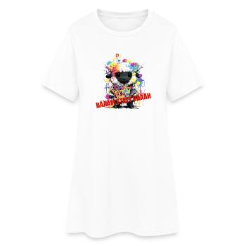 Moutons graffitis : Style urbain coloré et splendeur - Robe T-shirt Femme - blanc - Devant