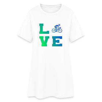 Motif nouveau vélo de route pour vélo de route - Robe T-shirt Femme - blanc - Devant