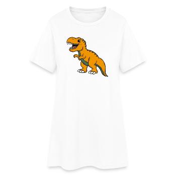 Dino - Robe T-shirt Femme - blanc - Devant