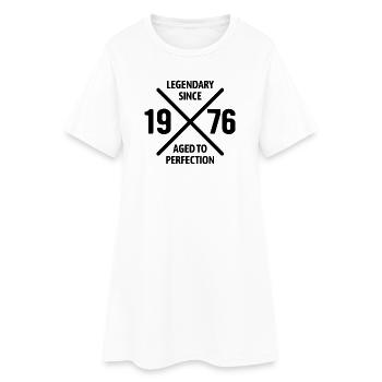 Légendaire depuis 1976 | Vieilli à la perfection - Robe T-shirt Femme - blanc - Devant