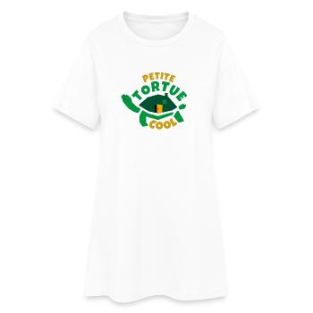 Coole kleine Schildkröte - Frauen T-Shirt-Kleid - Weiß - Vorne