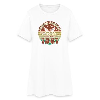 65. Geburtstag Living Legend since VIN 02/1961 - Frauen T-Shirt-Kleid - Weiß - Vorne