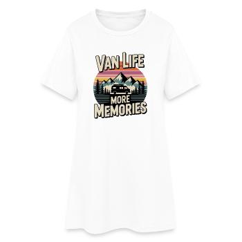 Van Life Encore des souvenirs - Robe T-shirt Femme - blanc - Devant