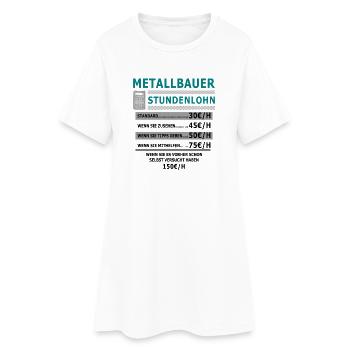 Soudeurs Métallurgistes Salaires horaires Soudage - Robe T-shirt Femme - blanc - Devant