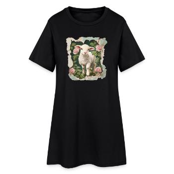 Millésime d’agneau - Robe T-shirt Femme - noir - Devant