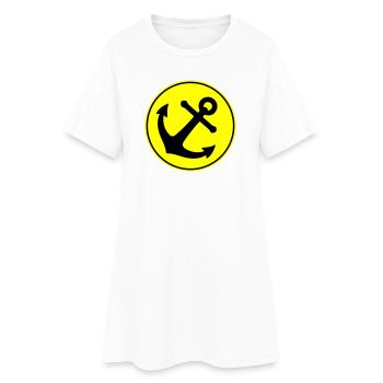 Icône d’ancre - Robe T-shirt Femme - blanc - Devant