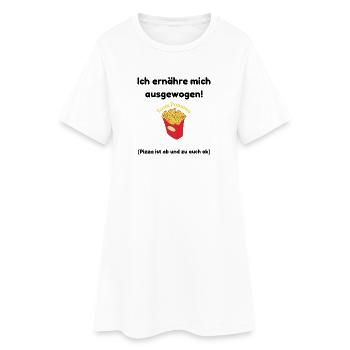 Team Fries – Chemise Famille Drôle - Robe T-shirt Femme - blanc - Devant