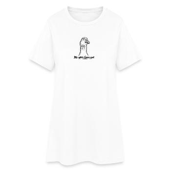 Oie - Robe T-shirt Femme - blanc - Devant