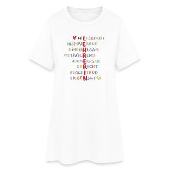 teacher - Women’s T-Shirt Dress - white - Front