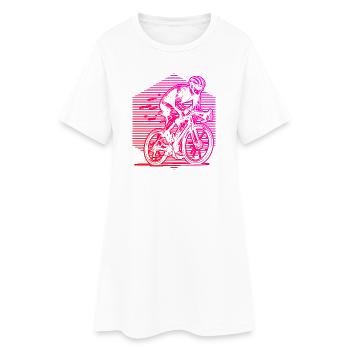 Un incontournable pour les vrais vélos de route - Robe T-shirt Femme - blanc - Devant