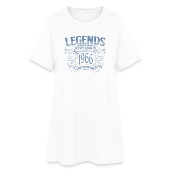 60e anniversaire Legends Qualification Premium Vintage 1966 - Robe T-shirt Femme - blanc - Devant