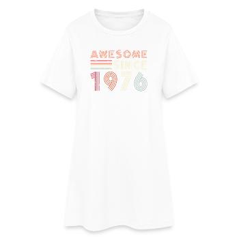 Retro 1976 Typography Design - Women’s T-Shirt Dress - white - Front