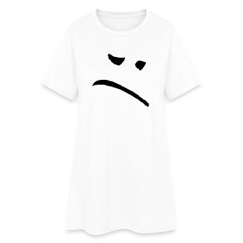 Triste - Robe T-shirt Femme - blanc - Devant
