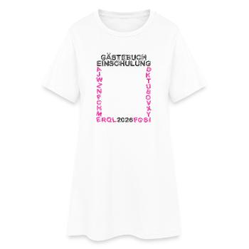 Guestbook School Enrollment 2026 Start of School School Child - Women’s T-Shirt Dress - white - Front
