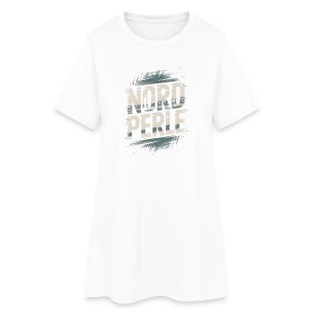 Nordperle Hamburg Nordsee Ostsee Norddeutsch Deern - Frauen T-Shirt-Kleid - Weiß - Vorne