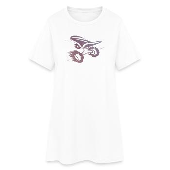 Gradient skateboard Silhouette Ride - Robe T-shirt Femme - blanc - Devant