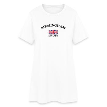 Birmingham, Angleterre - Robe T-shirt Femme - blanc - Devant