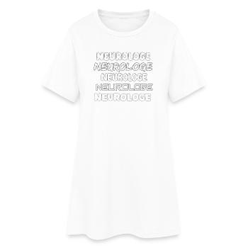 Neurologue professionnel - Robe T-shirt Femme - blanc - Devant