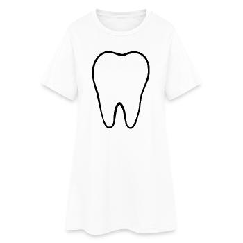 Dent, dents, dentiste - Robe T-shirt Femme - blanc - Devant