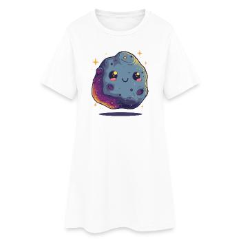 Kawaii Asteroid Star - Women’s T-Shirt Dress - white - Front