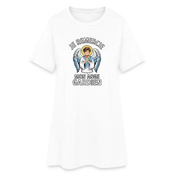 g_ange - Frauen T-Shirt-Kleid - Weiß - Vorne