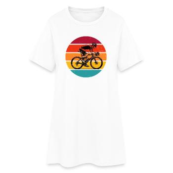 Kompaktes Roadbike Design für Rennrad - Frauen T-Shirt-Kleid - Weiß - Vorne